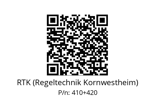   RTK (Regeltechnik Kornwestheim) 410+420