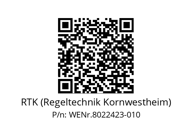   RTK (Regeltechnik Kornwestheim) WENr.8022423-010