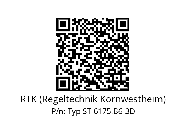   RTK (Regeltechnik Kornwestheim) Typ ST 6175.B6-3D