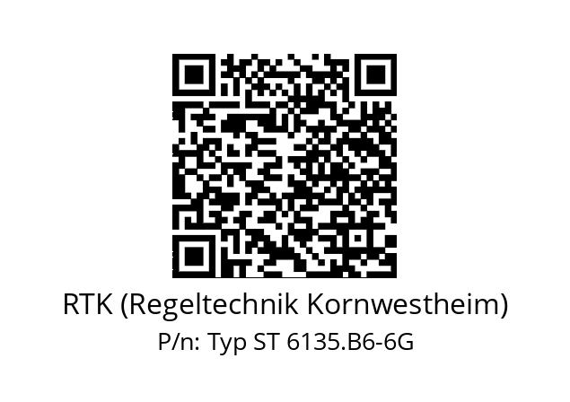   RTK (Regeltechnik Kornwestheim) Typ ST 6135.B6-6G