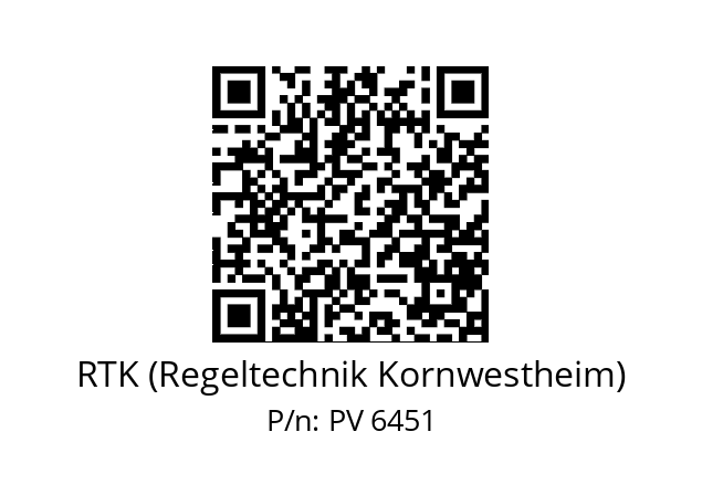   RTK (Regeltechnik Kornwestheim) PV 6451