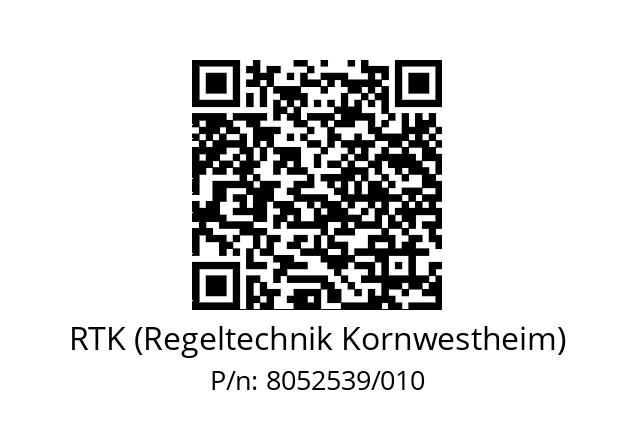   RTK (Regeltechnik Kornwestheim) 8052539/010