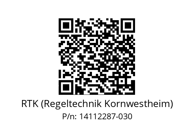   RTK (Regeltechnik Kornwestheim) 14112287-030