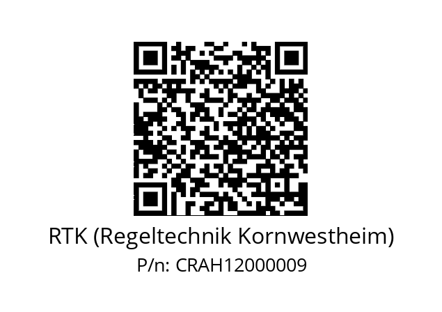   RTK (Regeltechnik Kornwestheim) CRAH12000009