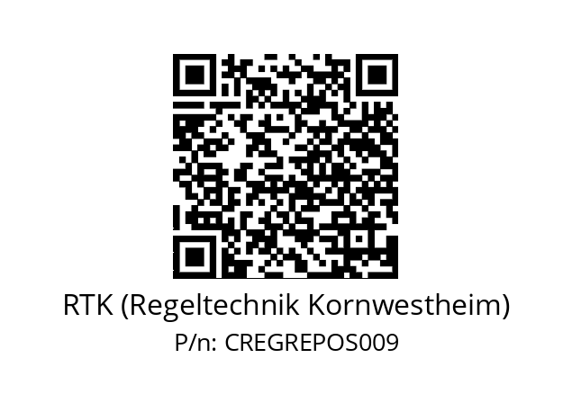   RTK (Regeltechnik Kornwestheim) CREGREPOS009