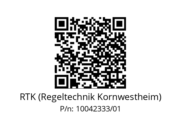   RTK (Regeltechnik Kornwestheim) 10042333/01