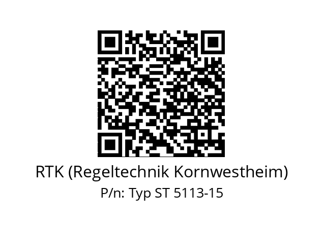   RTK (Regeltechnik Kornwestheim) Typ ST 5113-15