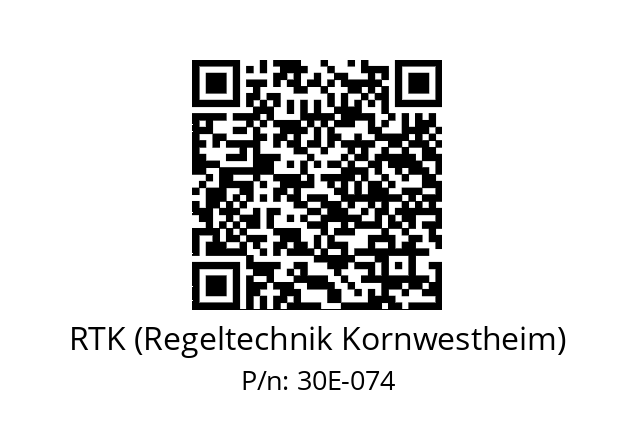   RTK (Regeltechnik Kornwestheim) 30E-074