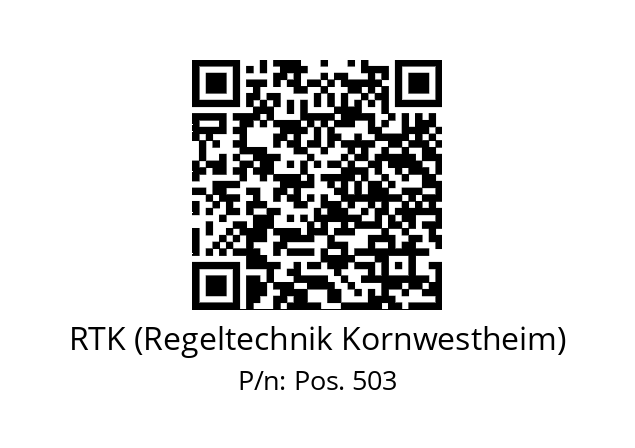   RTK (Regeltechnik Kornwestheim) Pos. 503