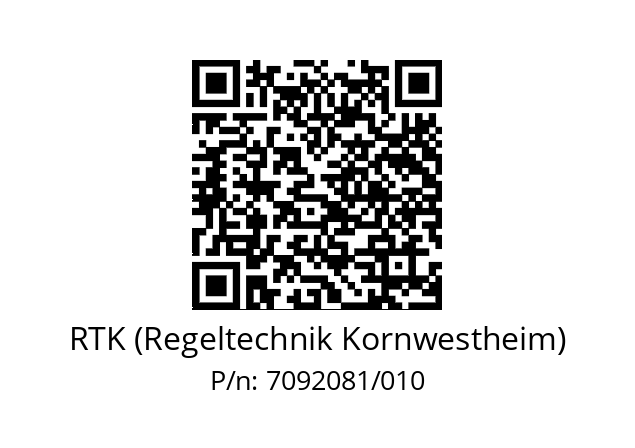   RTK (Regeltechnik Kornwestheim) 7092081/010