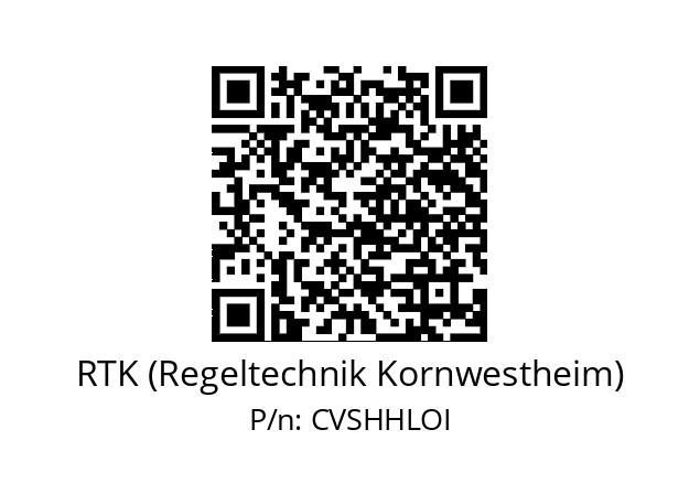   RTK (Regeltechnik Kornwestheim) CVSHHLOI