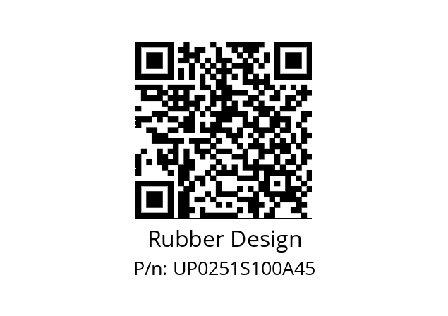   Rubber Design UP0251S100A45