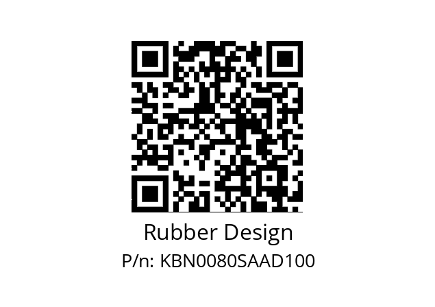   Rubber Design KBN0080SAAD100