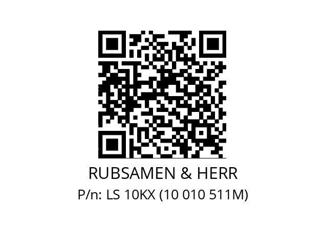   RUBSAMEN & HERR LS 10KX (10 010 511M)