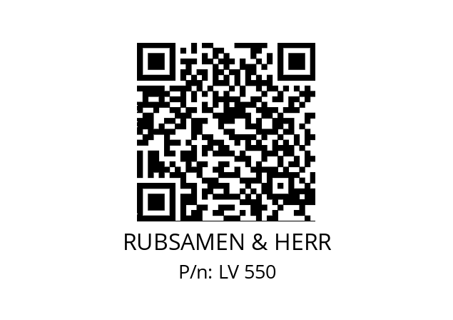   RUBSAMEN & HERR LV 550