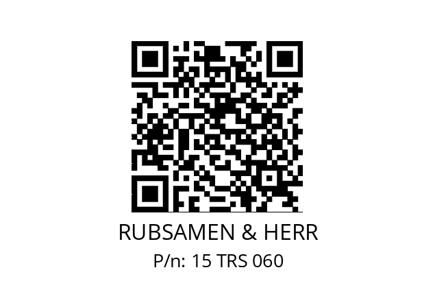   RUBSAMEN & HERR 15 TRS 060