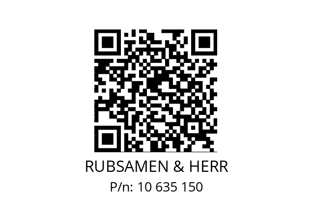   RUBSAMEN & HERR 10 635 150