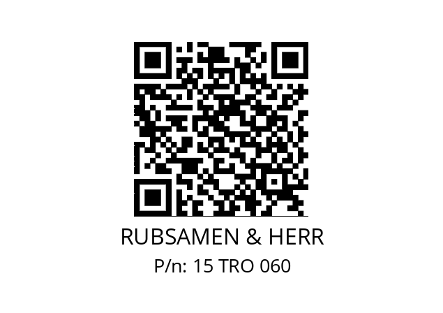   RUBSAMEN & HERR 15 TRO 060