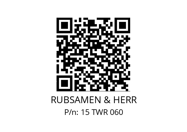   RUBSAMEN & HERR 15 TWR 060