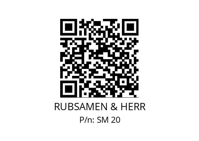   RUBSAMEN & HERR SM 20