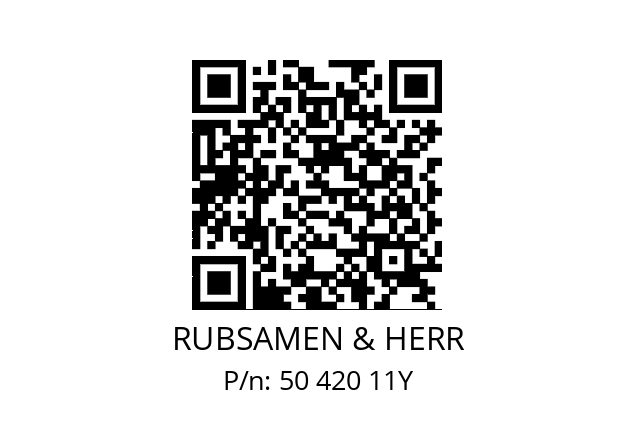   RUBSAMEN & HERR 50 420 11Y