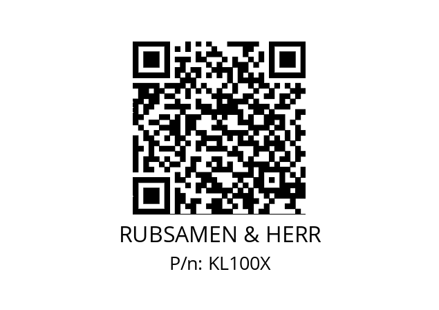   RUBSAMEN & HERR KL100X