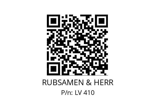   RUBSAMEN & HERR LV 410