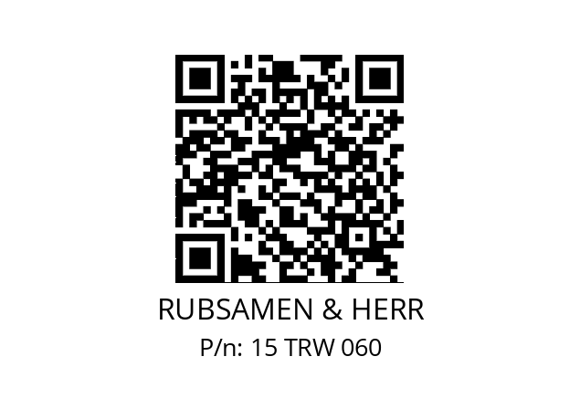   RUBSAMEN & HERR 15 TRW 060