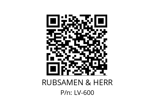   RUBSAMEN & HERR LV-600