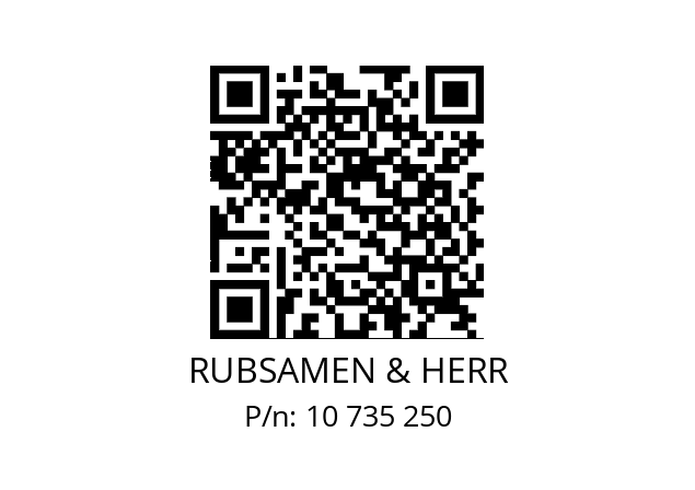   RUBSAMEN & HERR 10 735 250