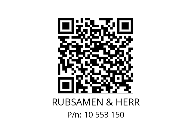   RUBSAMEN & HERR 10 553 150