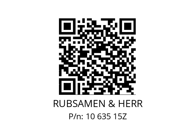   RUBSAMEN & HERR 10 635 15Z