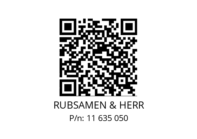   RUBSAMEN & HERR 11 635 050