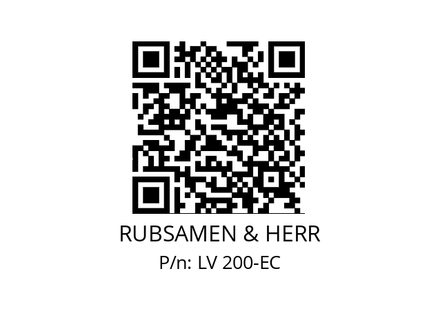   RUBSAMEN & HERR LV 200-EC