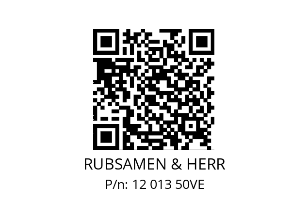   RUBSAMEN & HERR 12 013 50VE