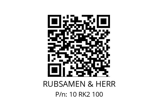   RUBSAMEN & HERR 10 RK2 100