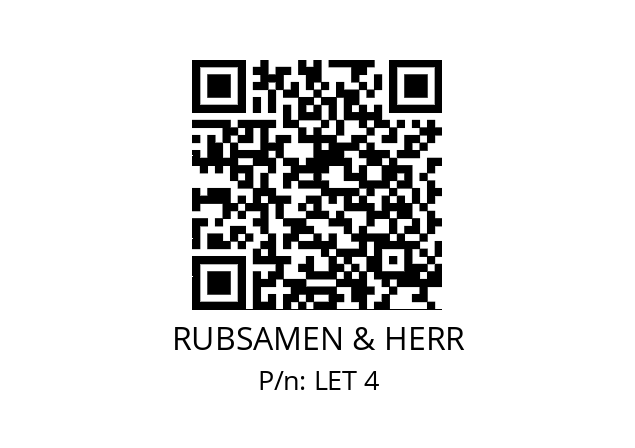   RUBSAMEN & HERR LET 4