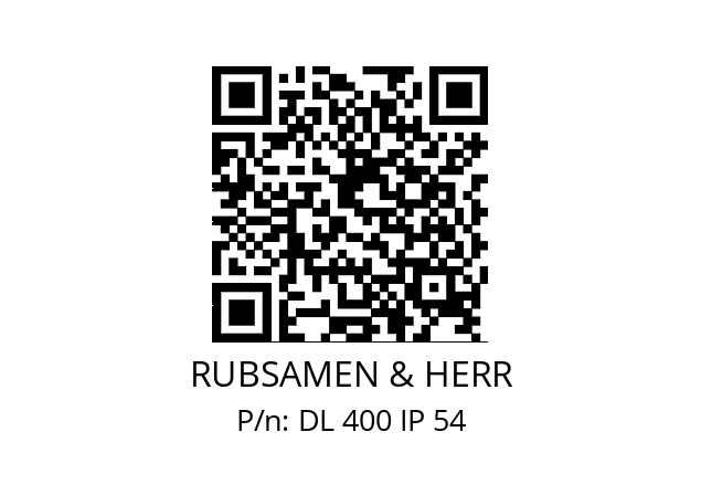   RUBSAMEN & HERR DL 400 IP 54