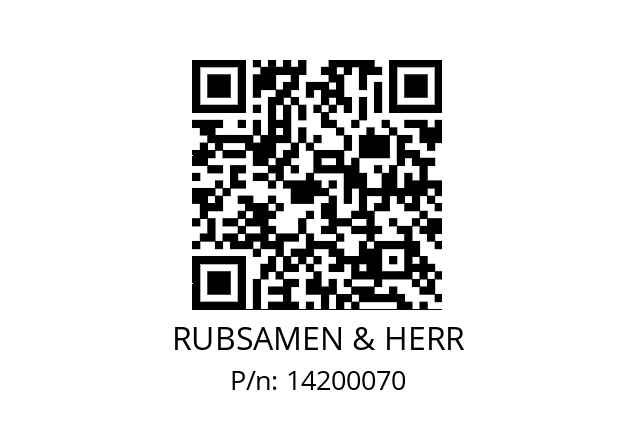   RUBSAMEN & HERR 14200070