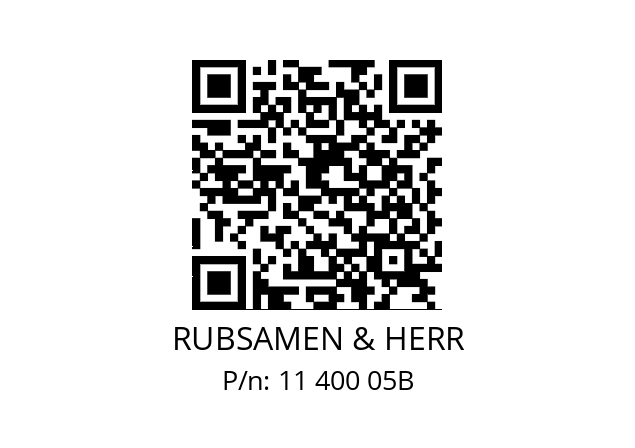   RUBSAMEN & HERR 11 400 05B