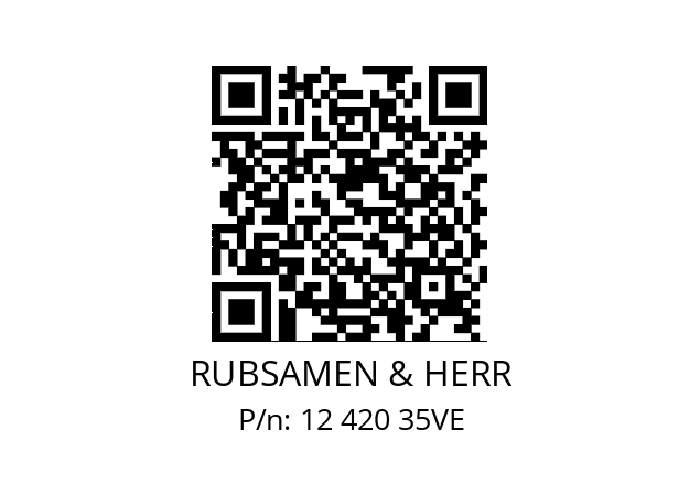   RUBSAMEN & HERR 12 420 35VE