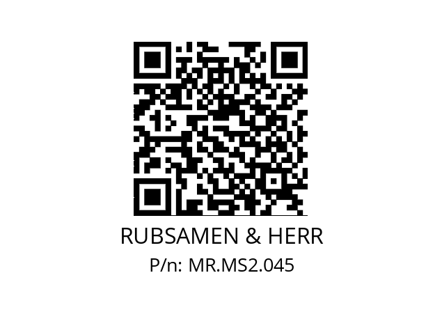   RUBSAMEN & HERR MR.MS2.045