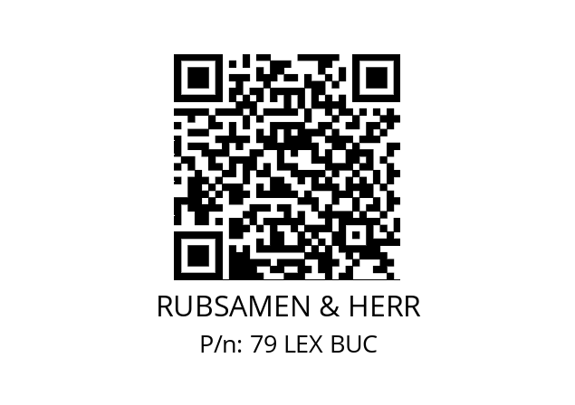   RUBSAMEN & HERR 79 LEX BUC