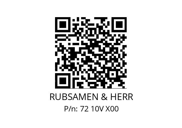   RUBSAMEN & HERR 72 10V X00