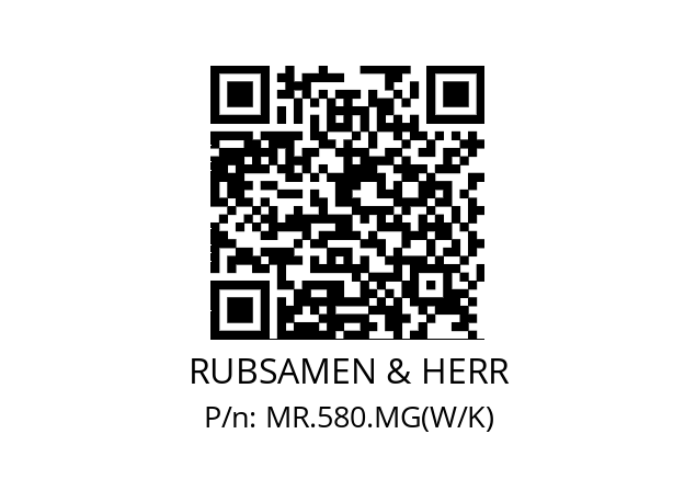   RUBSAMEN & HERR MR.580.MG(W/K)