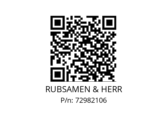   RUBSAMEN & HERR 72982106