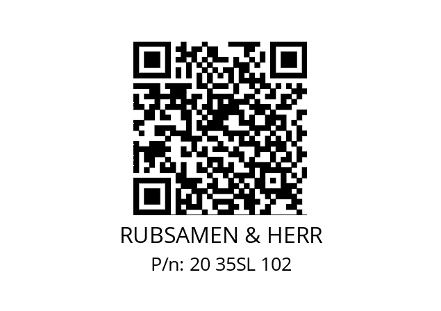   RUBSAMEN & HERR 20 35SL 102