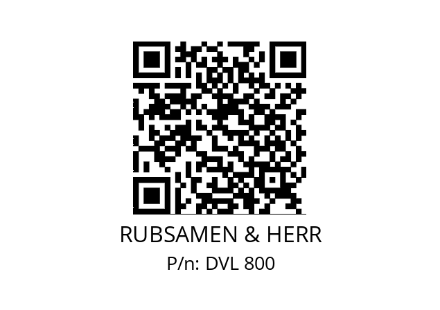   RUBSAMEN & HERR DVL 800