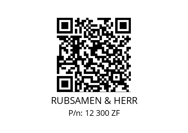   RUBSAMEN & HERR 12 300 ZF