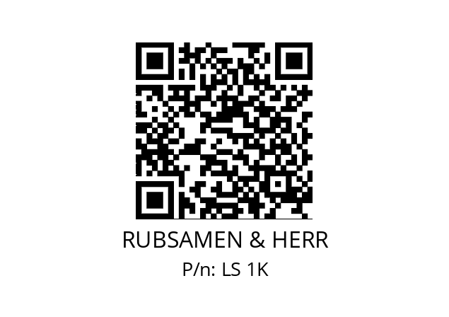   RUBSAMEN & HERR LS 1K